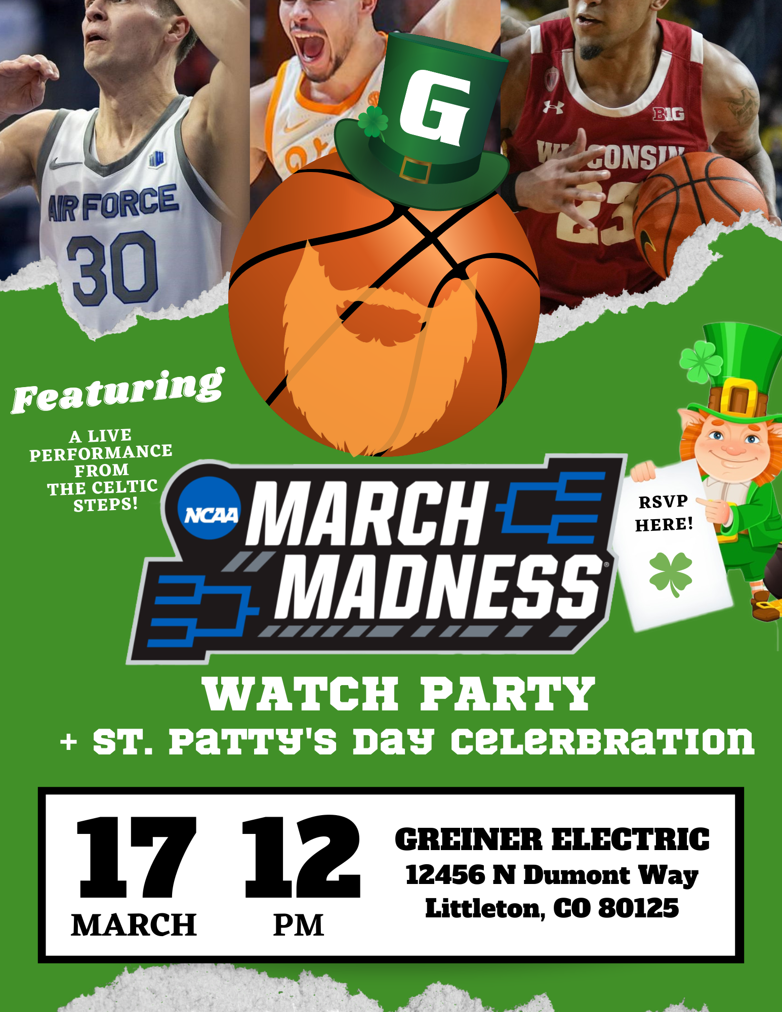
St. Patty's Day March Madness Viewing Party